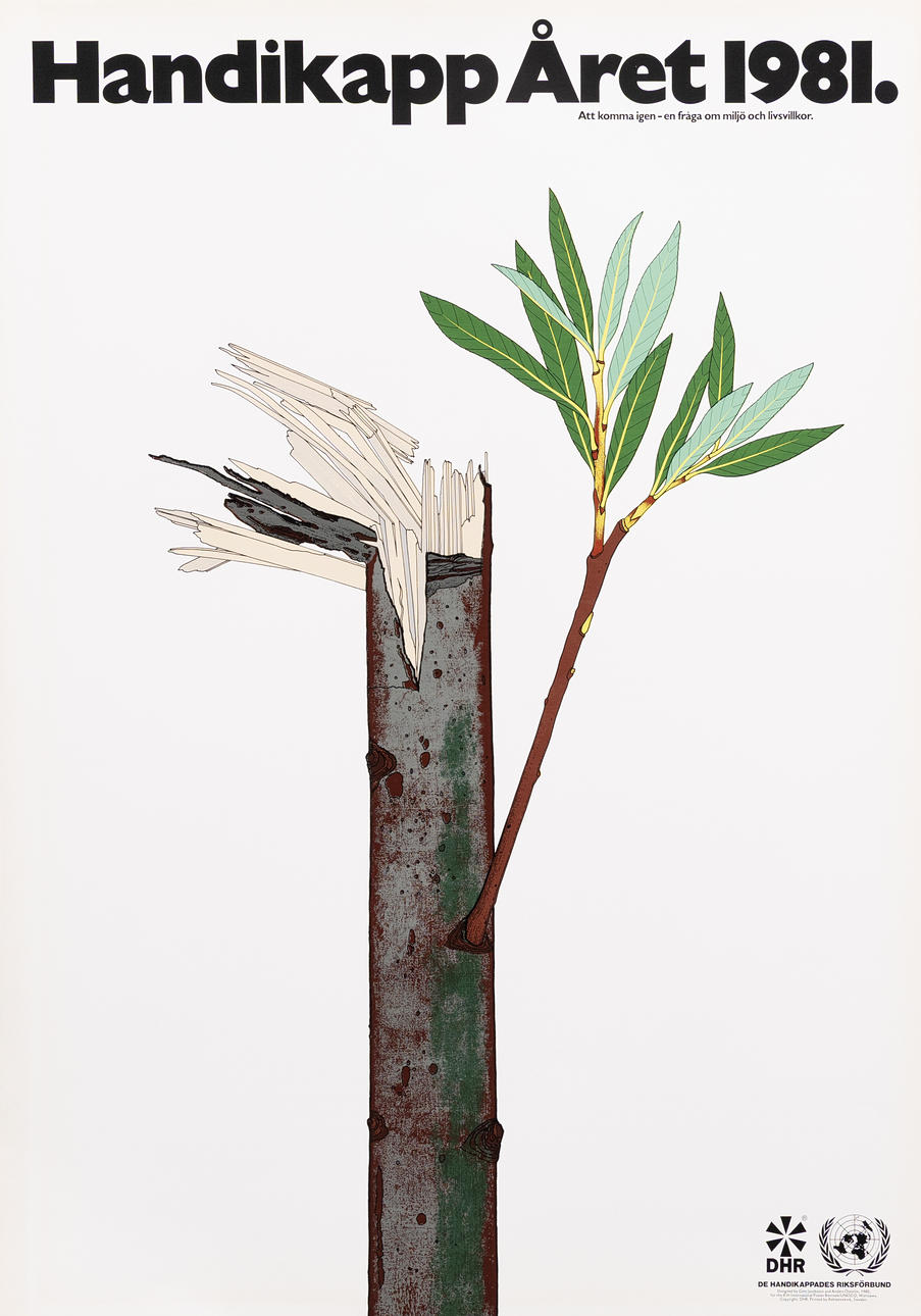 POSTER, screen print, Handicap Year 1981. DHR.