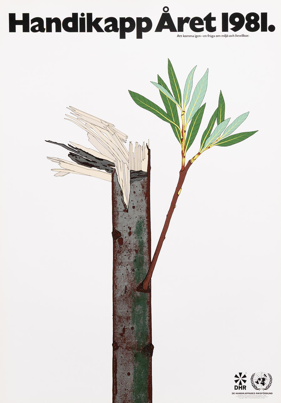POSTER, screen print, Handicap Year 1981. DHR.