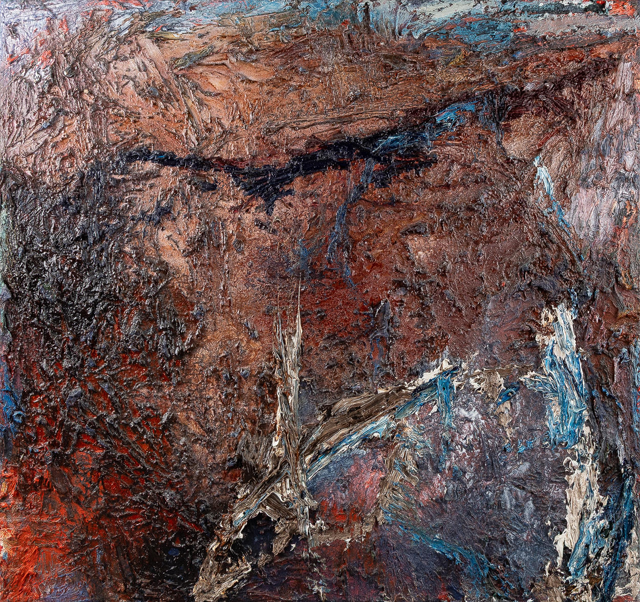 ANDREAS BLOMQUIST (1973-2007). “Flower wall”, oil on canvas.