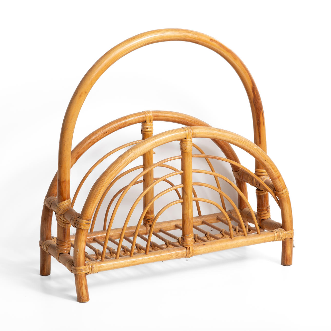 MAGAZINE RACK, RATTAN.