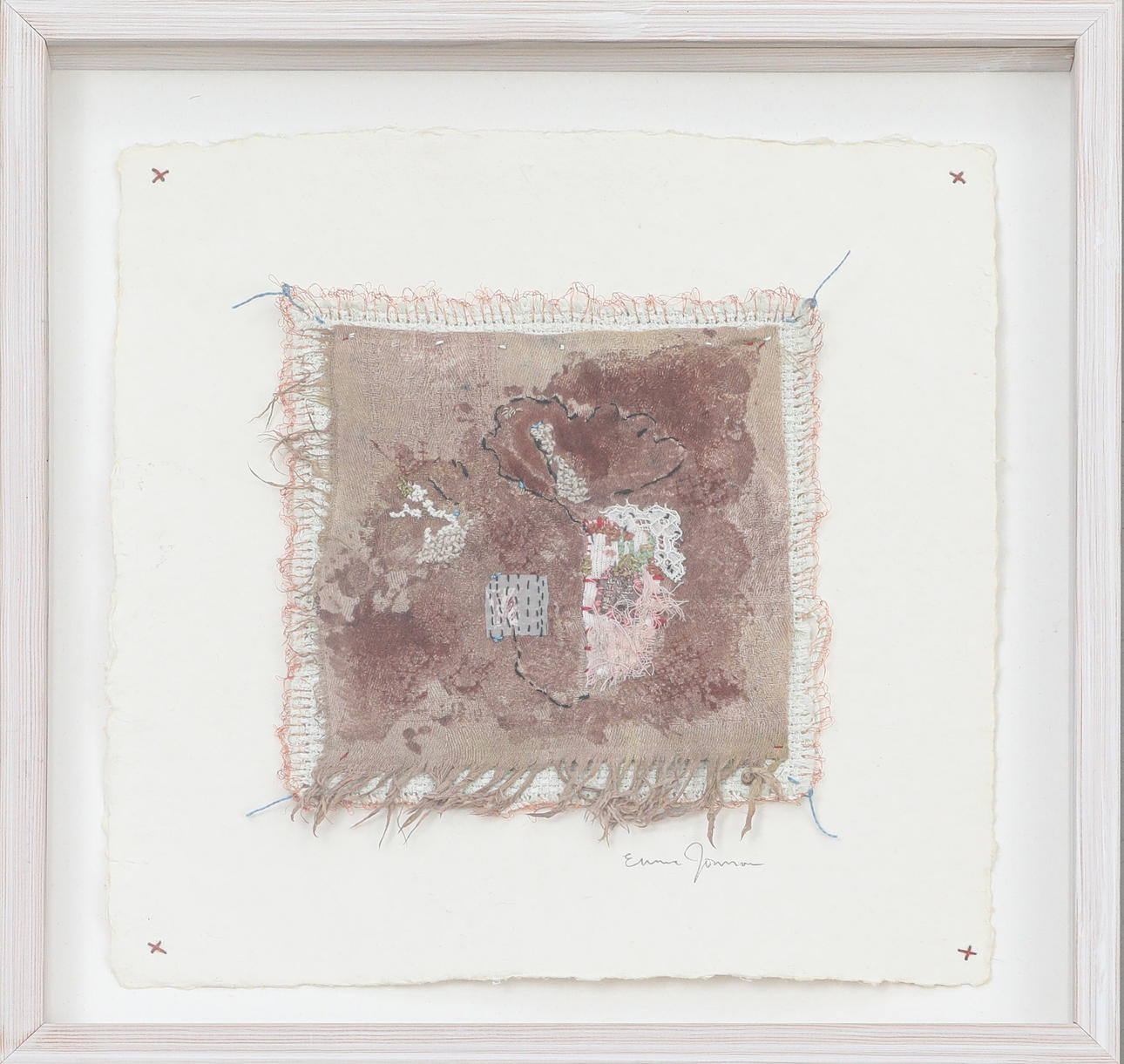 EMMA JÖNSSON. komposition.signerad,textilkonst.