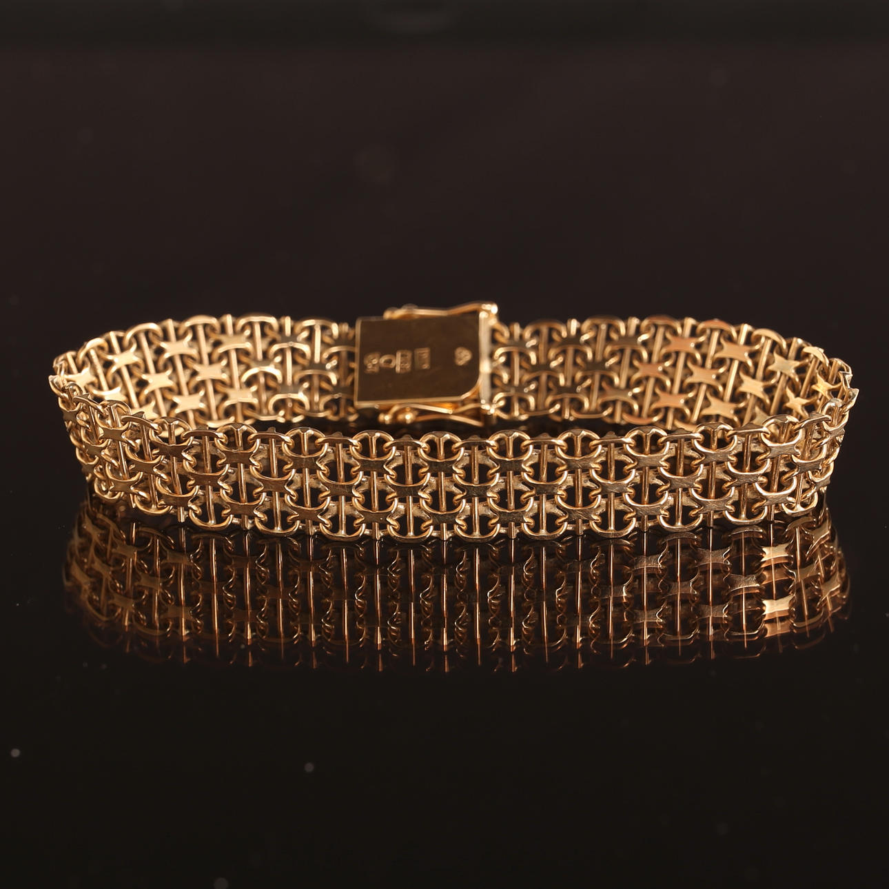 BRACELET, x-link, 18k gold.