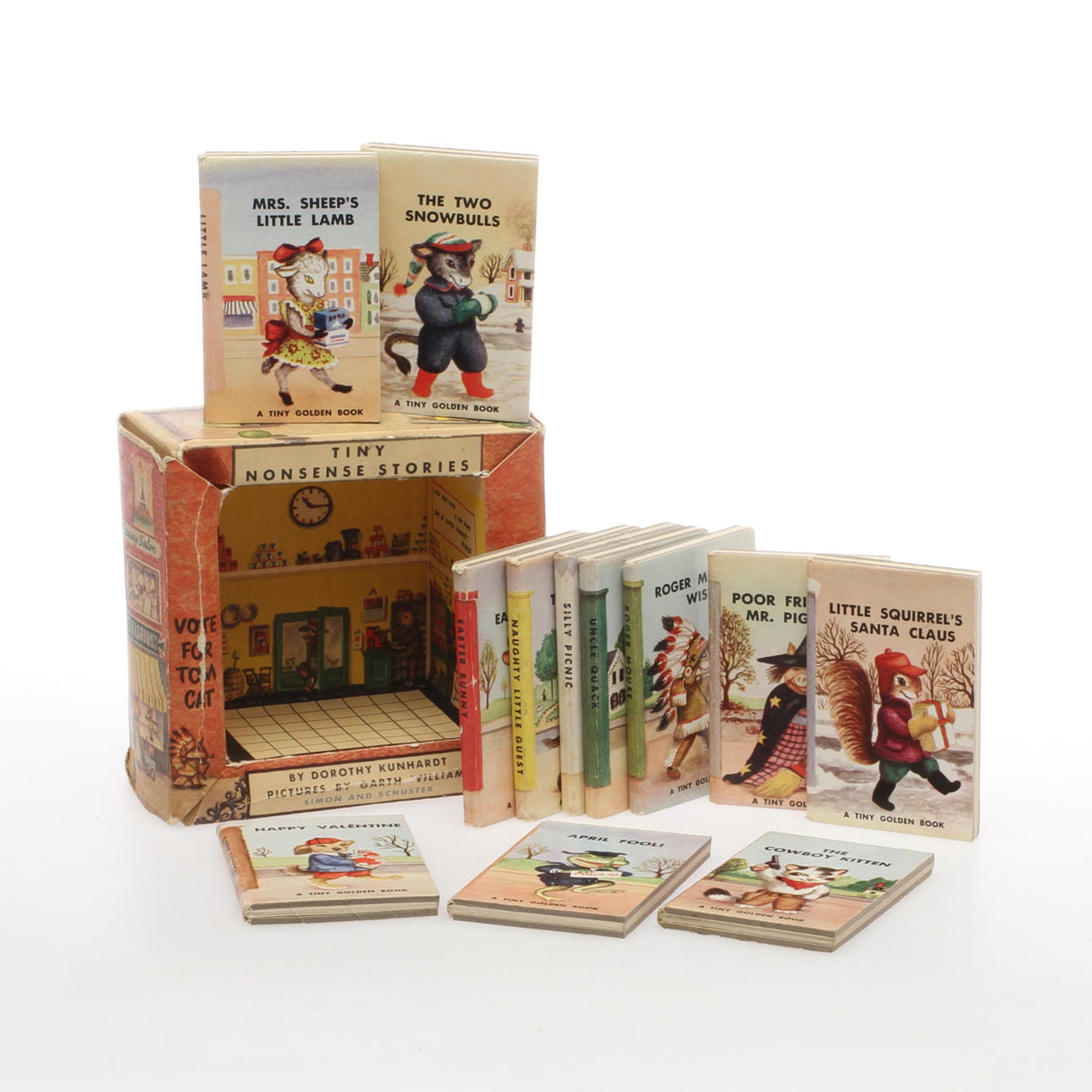 BARNBÖCKER, "Tiny Nonsense Stories", Simon and Schuster - Publishers - New York, omkirng 1900-talets mitt.