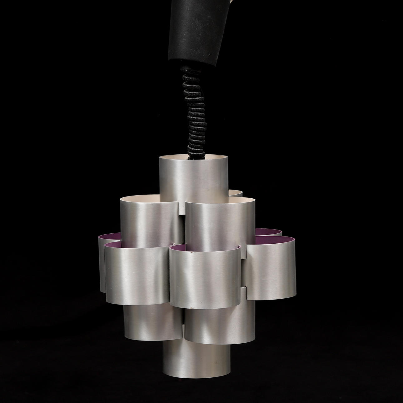 Eine Deckenlampe aus den 1960er/70er Jahren.