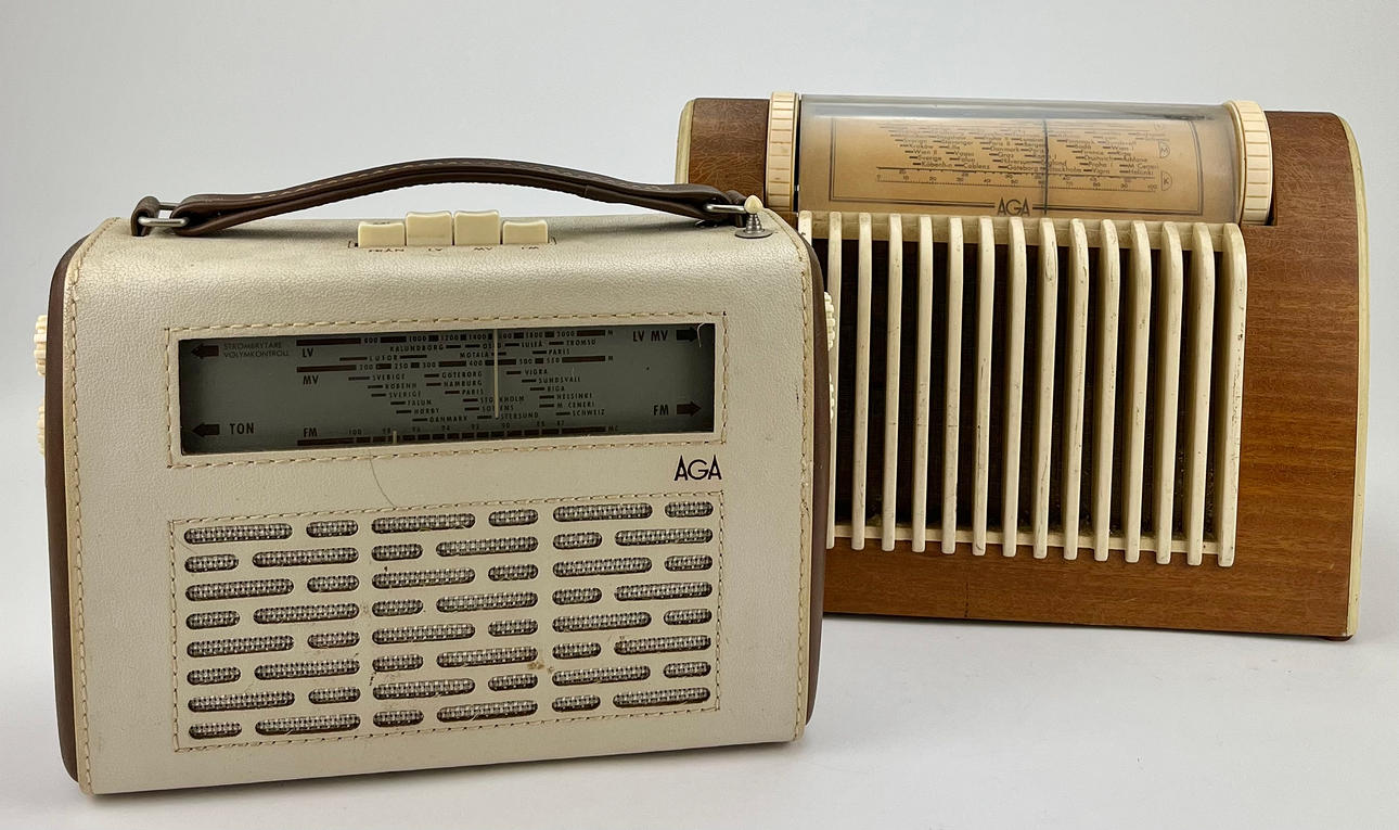 RADIO, 2 st AGA, 1950-60-tal.