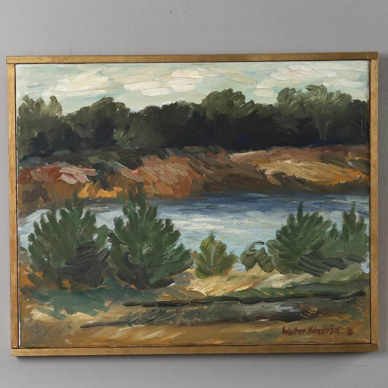 WALTER HOLMSTROM. A painting, oil on canvas, “Bastedalen”, signed and dated.