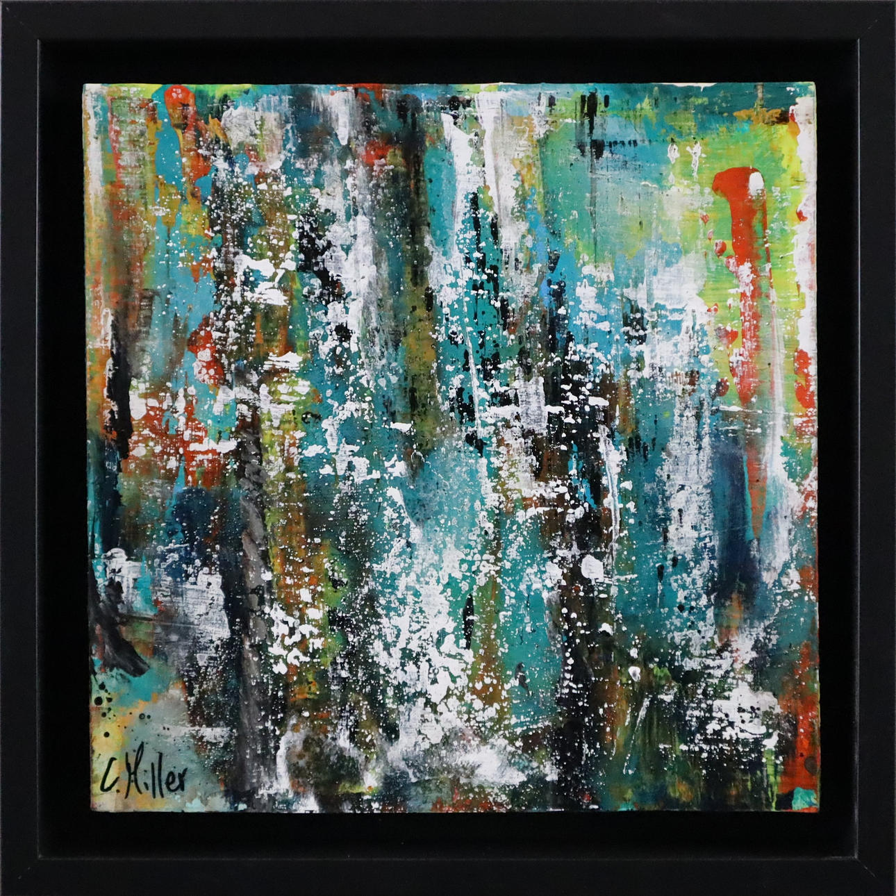 MILLER, C. (20./21.JH.). - abstraction, acrylic on canvas, signed.