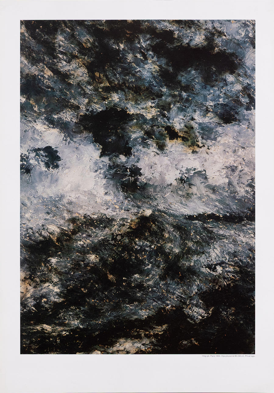 EXHIBITION POSTER, screen print, August Strindberg, Malmö Konsthall.