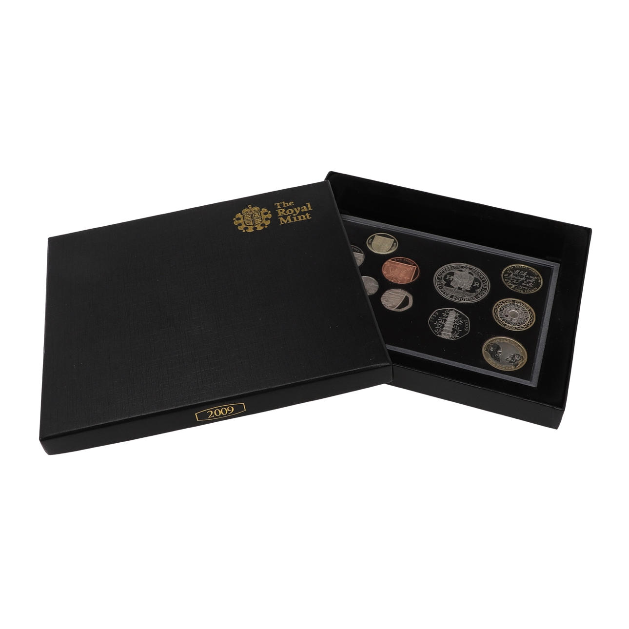 A ROYAL MINT 2009 PROOF COIN SET INCLUDING KEW GARDES 50p. Coins ...