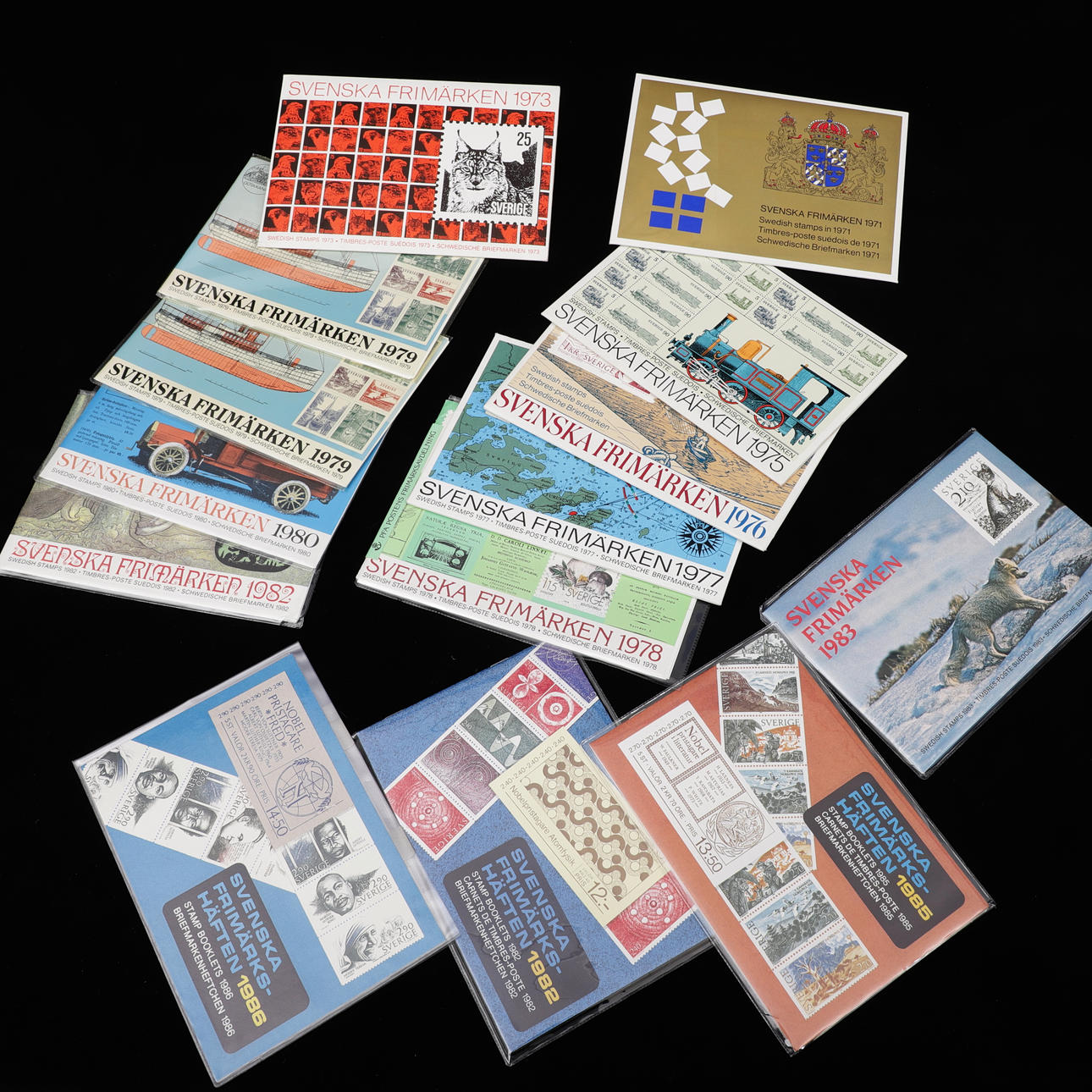 ANNUAL RATES, 14 pcs, 1971-1986.