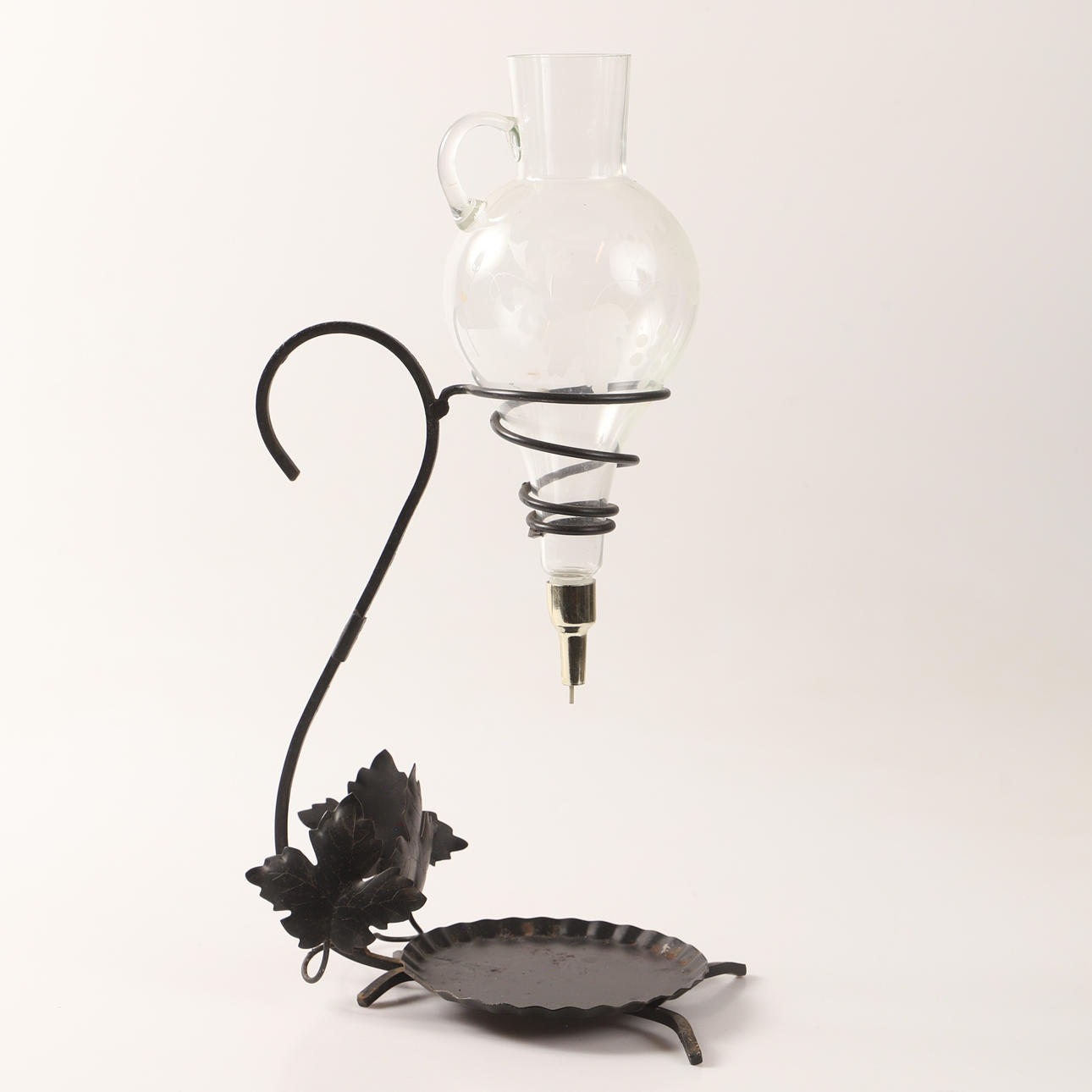 VINTAPPKRAN, på ställning, glas/smide.