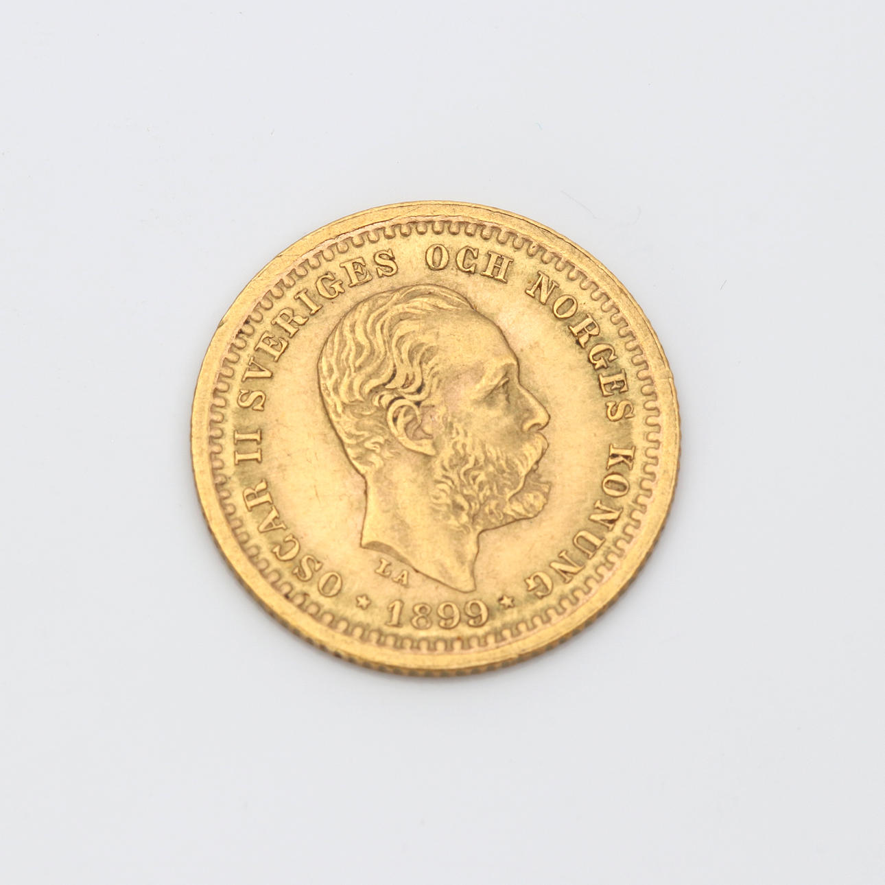 A 5KR GOLD COIN, Sweden 1899. OSCAR II Weight 2.24 g, 0.900 gold. Coins,  Medals & Stamps - Coins & Banknotes - Auctionet