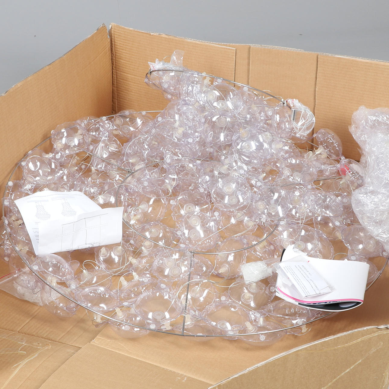 PUFF BUFF - CONTEMPORARY DESIGNER 'QUEENS' CHANDELIER.