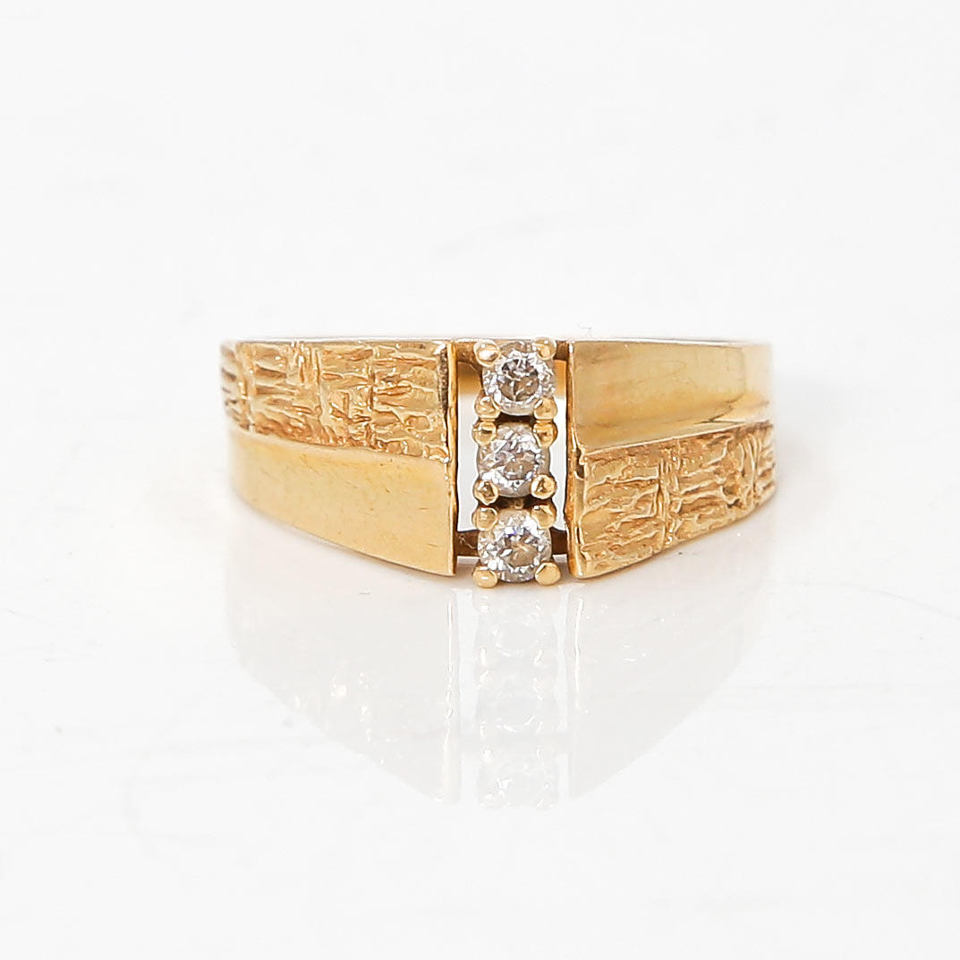 DIAMANTRING, 18K GULD, BEH KÖPING 1988.