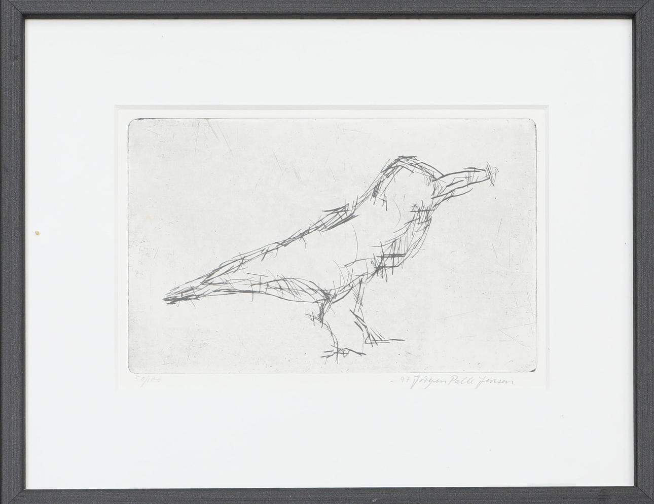 JÖRGEN PALLE JENSEN. etching, signed, numbered 50/100.