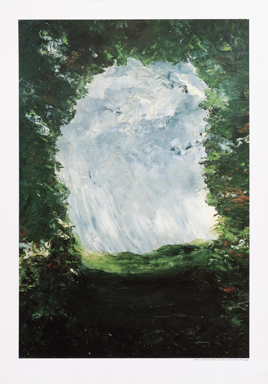 EXHIBITION POSTER, screen print, August Strindberg, Malmö Konsthall.