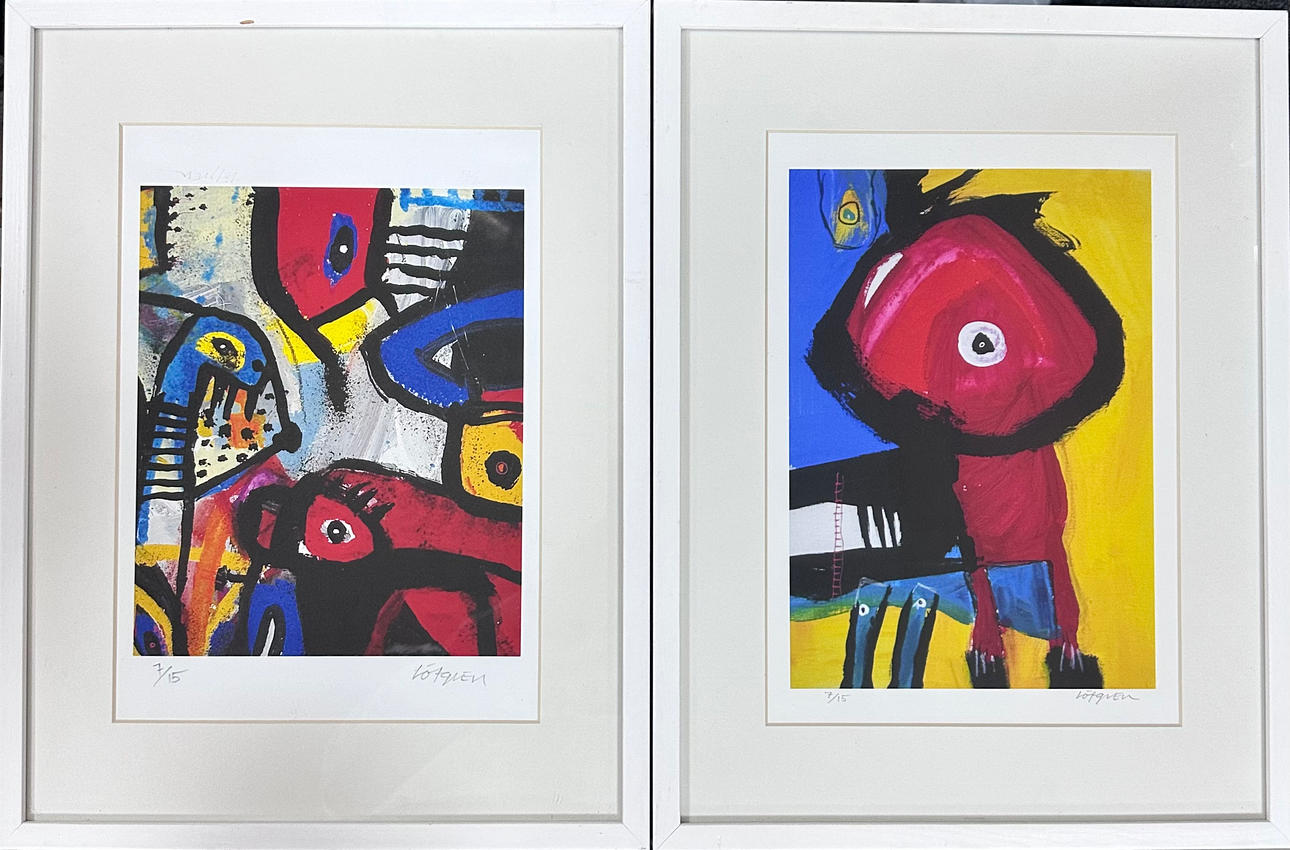 KENT LÖFGREN. Impresiones artísticas, 2 piezas.