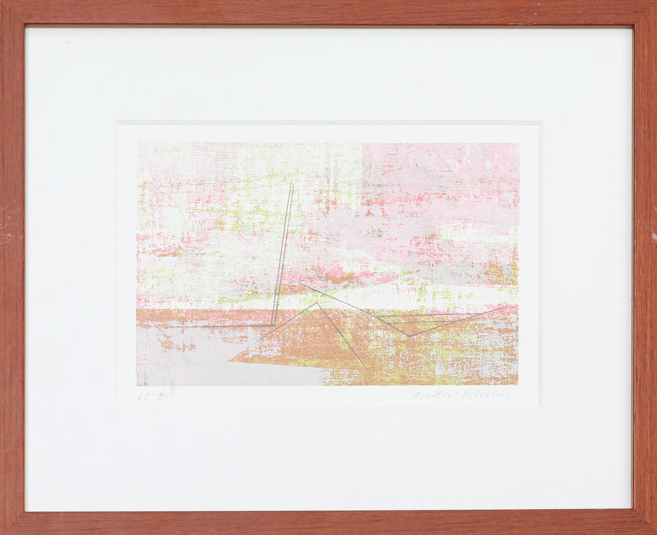 ANDERS ÖSTERLIN. lithograph, signed, numbered 62/250.