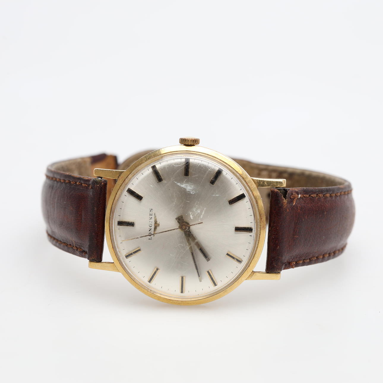 HERREUR LONGINES 18K guld, manuel opvikling.