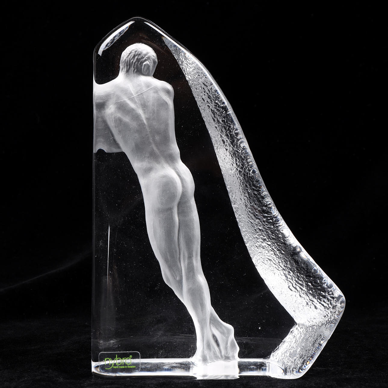 BOOKENDS, glass, Nybro Glasbruk.