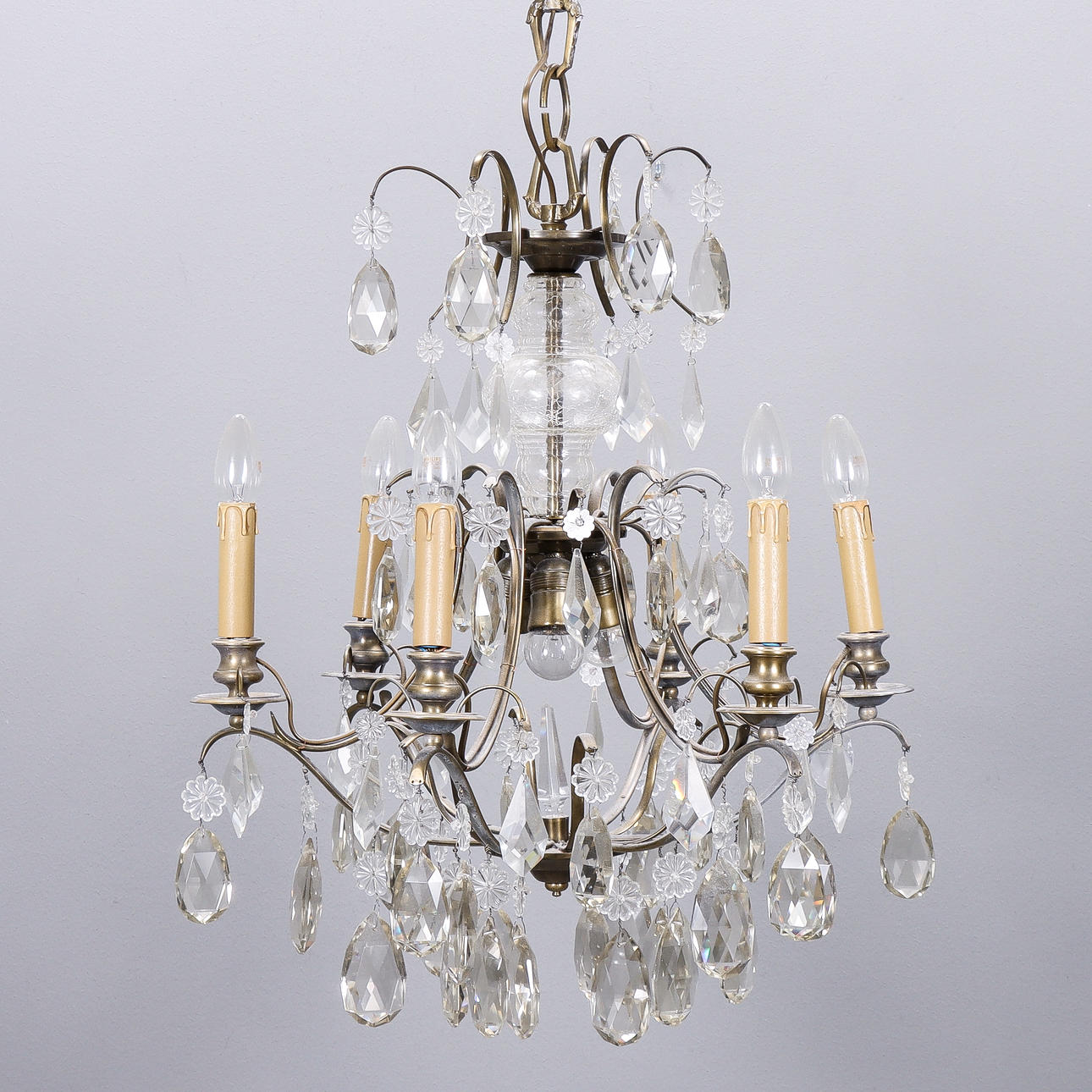 A mid-20th century Rococo chandelier.