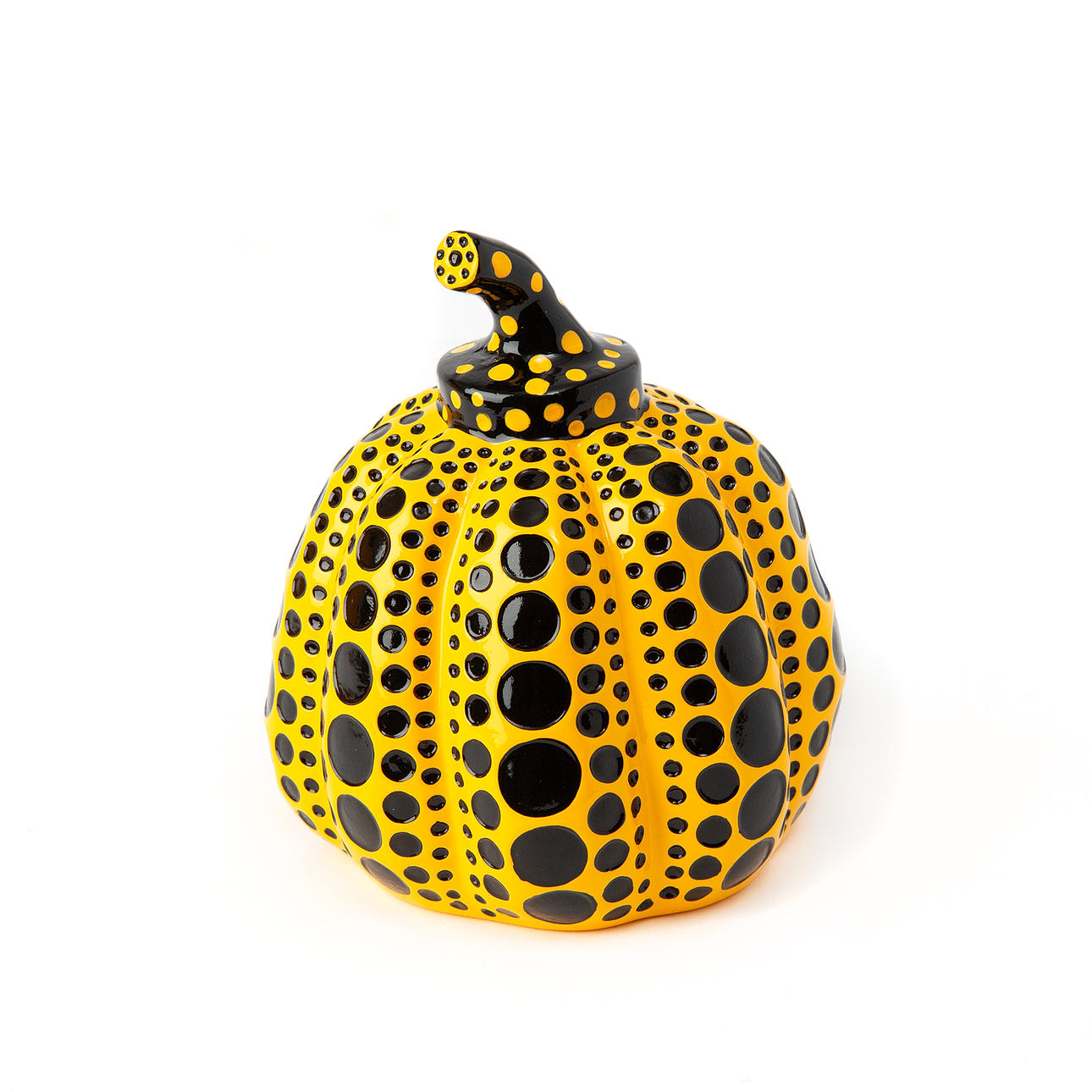 YAYOI KUSAMA. Efter, skulptur, ”Pumpa”, gul, 2000-tal.