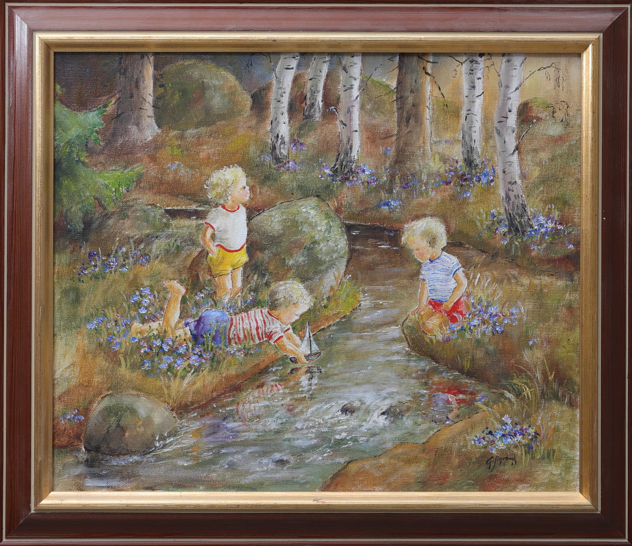 GUNVOR SIGRAND. oil on canvas, signed.