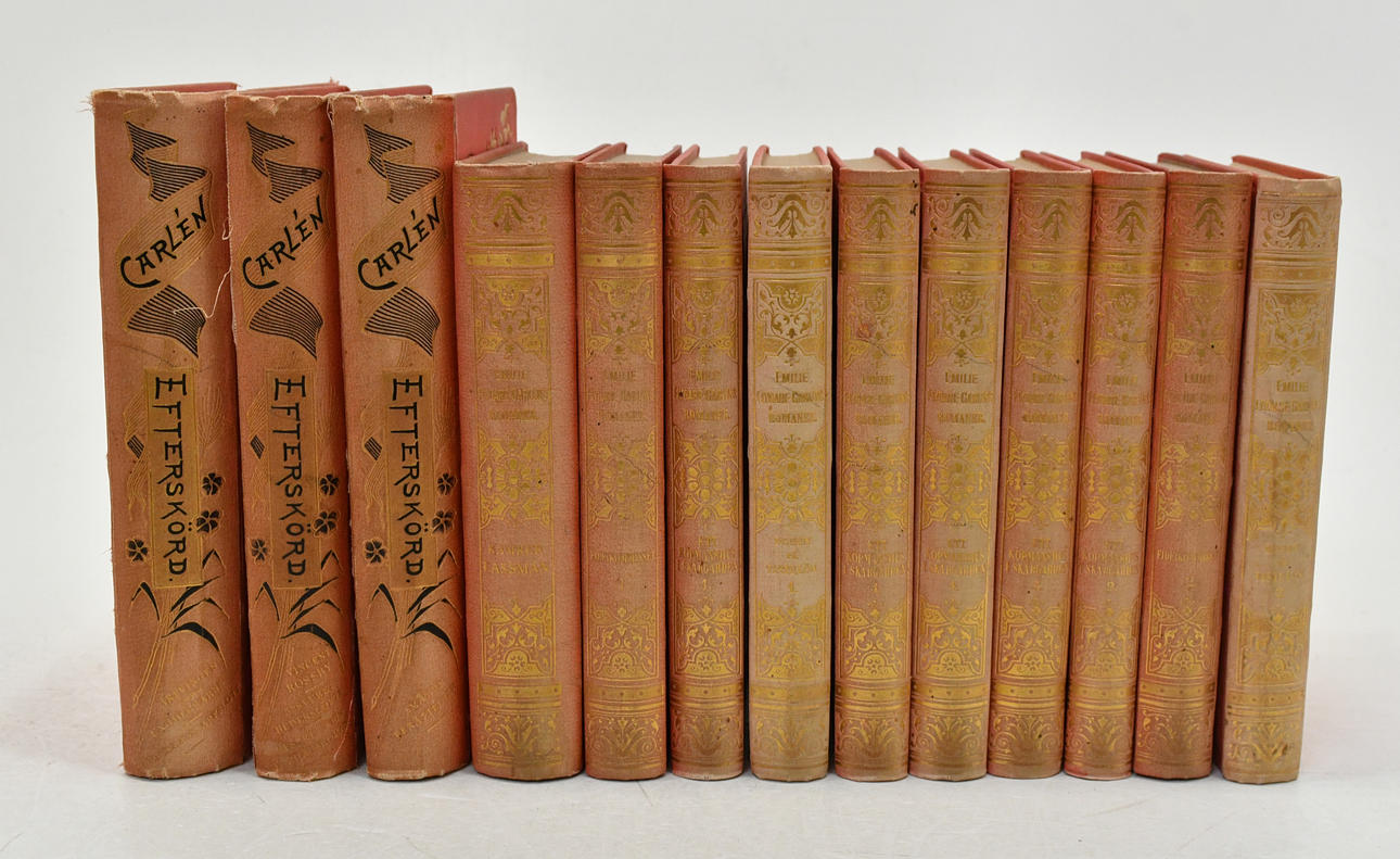 Fiktion Emilie Flygare-Carlén. 13 bind.