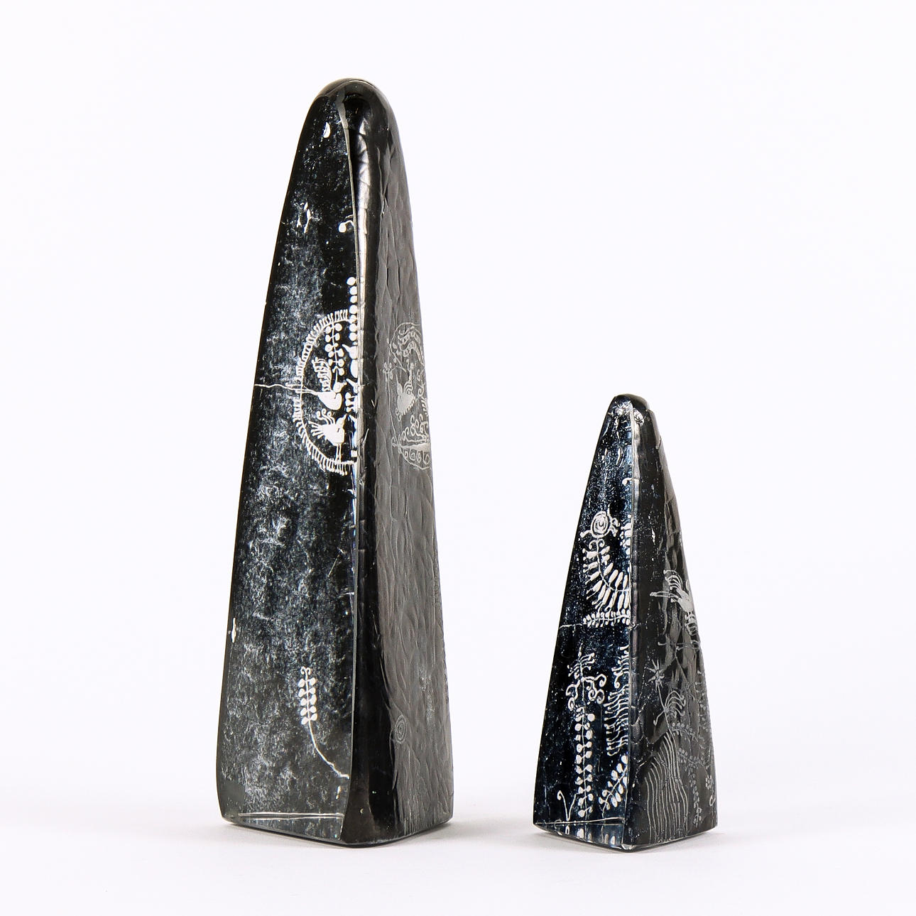 GÖRAN WÄRFF. KUNSTGLAS 2 Stück.