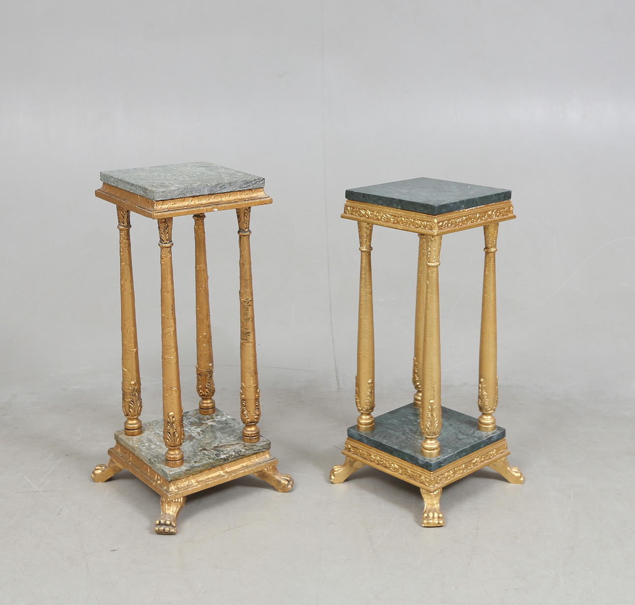 PIEDESTALER, 2st, empirestil, 1900-tal.