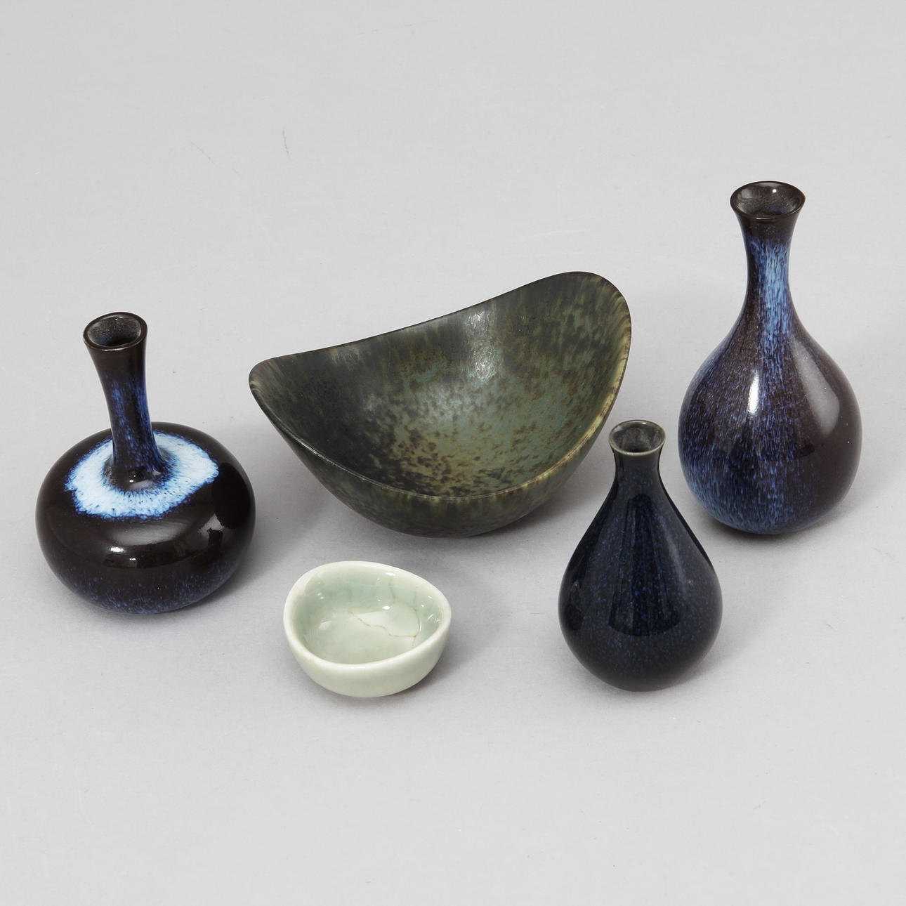 STENGODSFÖREMÅL, 5 st, Rörstrand.