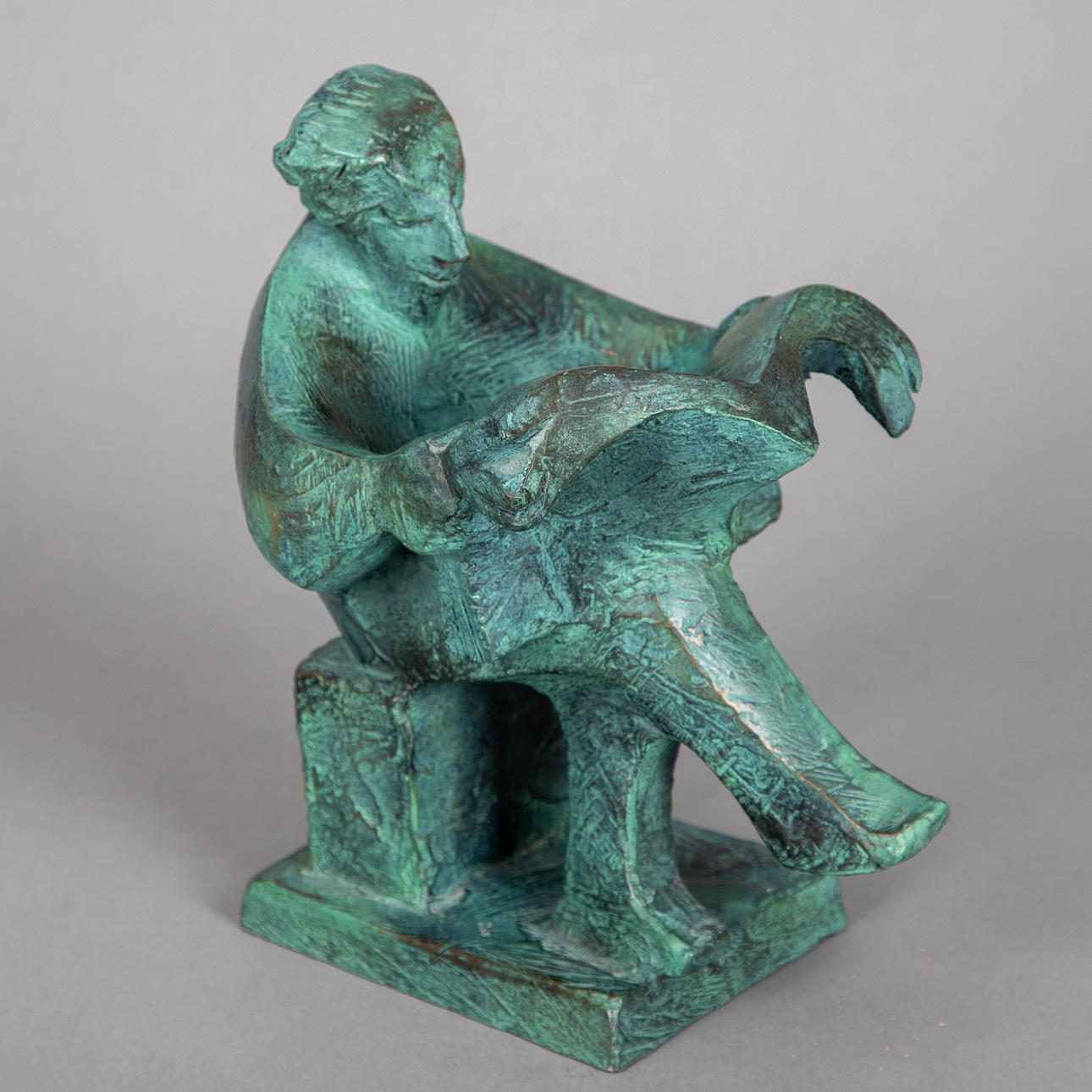 ERNST LEONHARDT (1935). Tidningsläsaren.