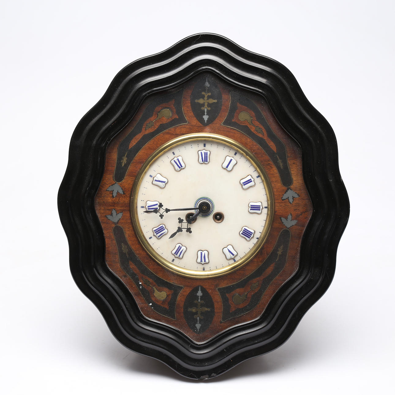 A 19th century wooden wall clock.
