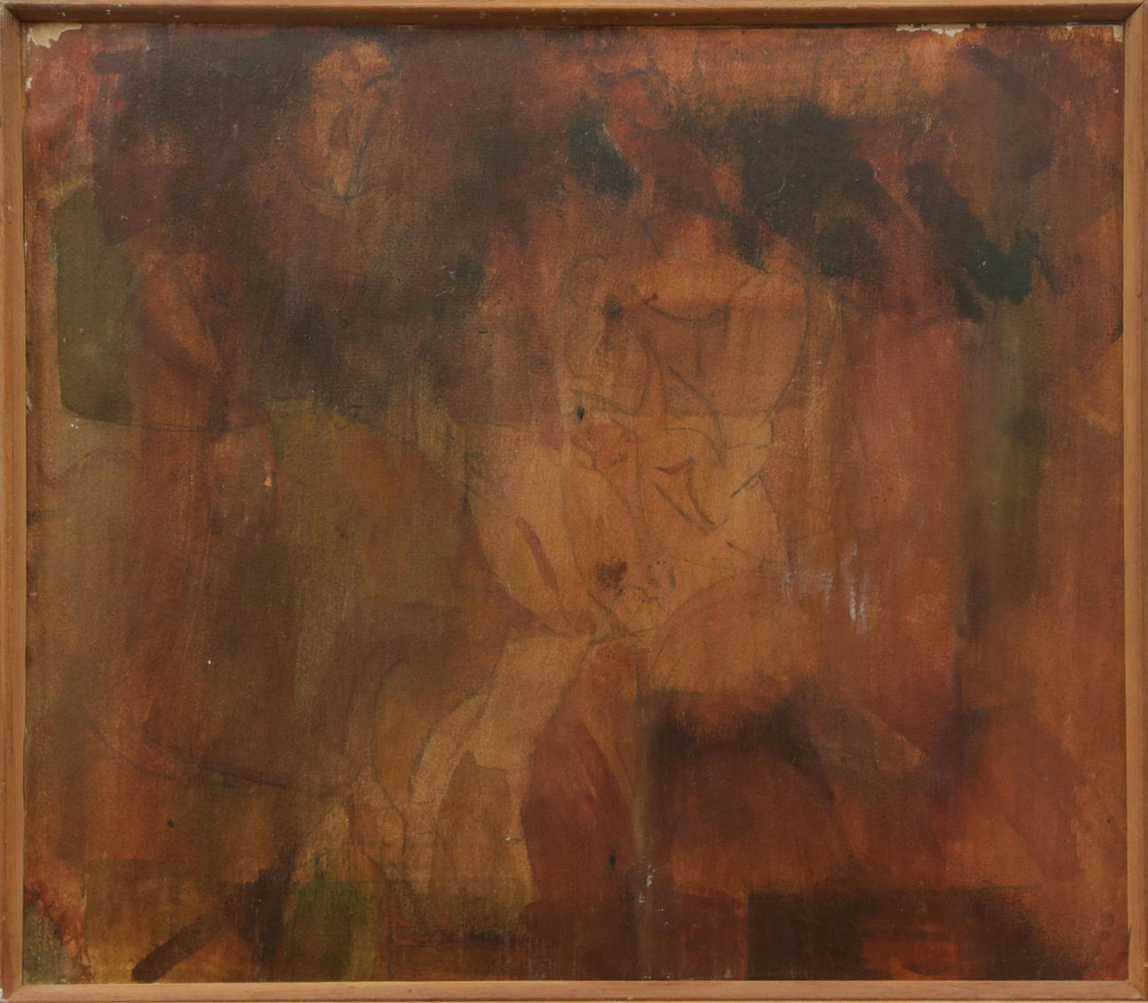 ERIK EWALD. GOUACHE, on paper, signed verso.