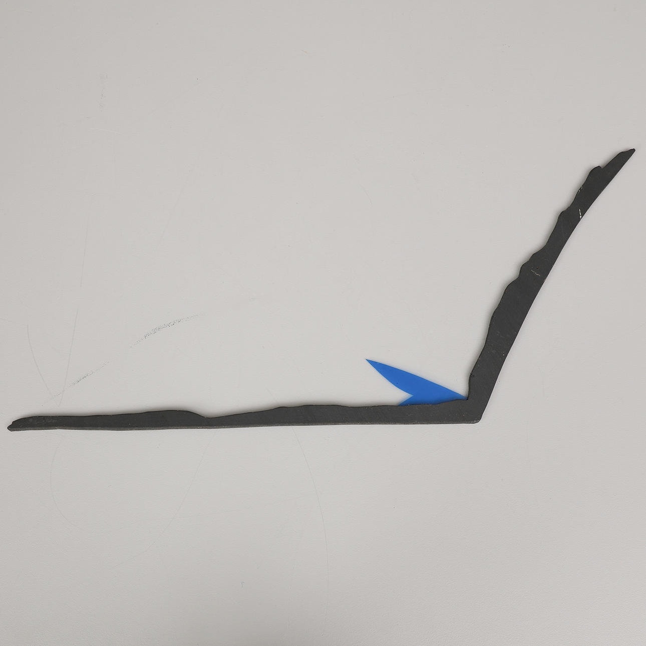 CURT ASKER. “Immobil”, mixed media, signed.