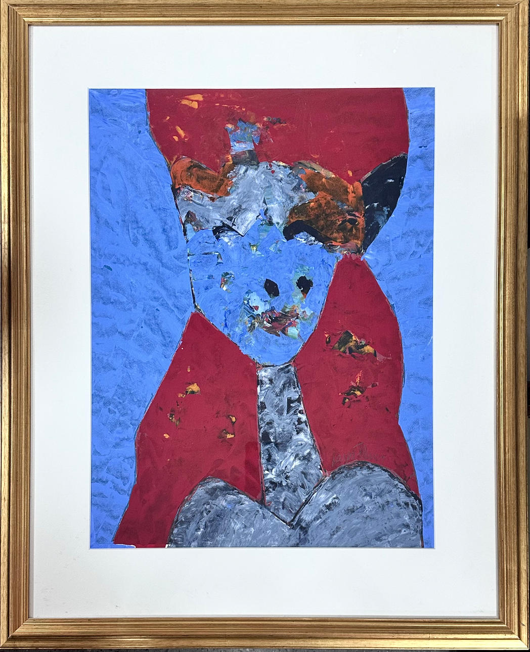 LAJOS FLESSER. Mixed Media, signiert.