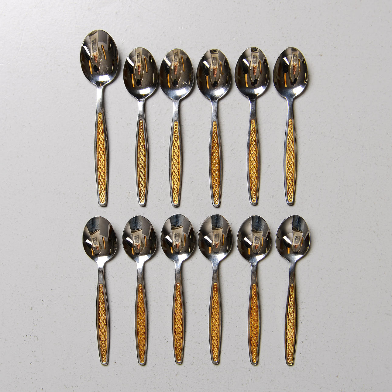 TEELÖFFEL, 12 Stück, „Guldi“, Nilsjoen.