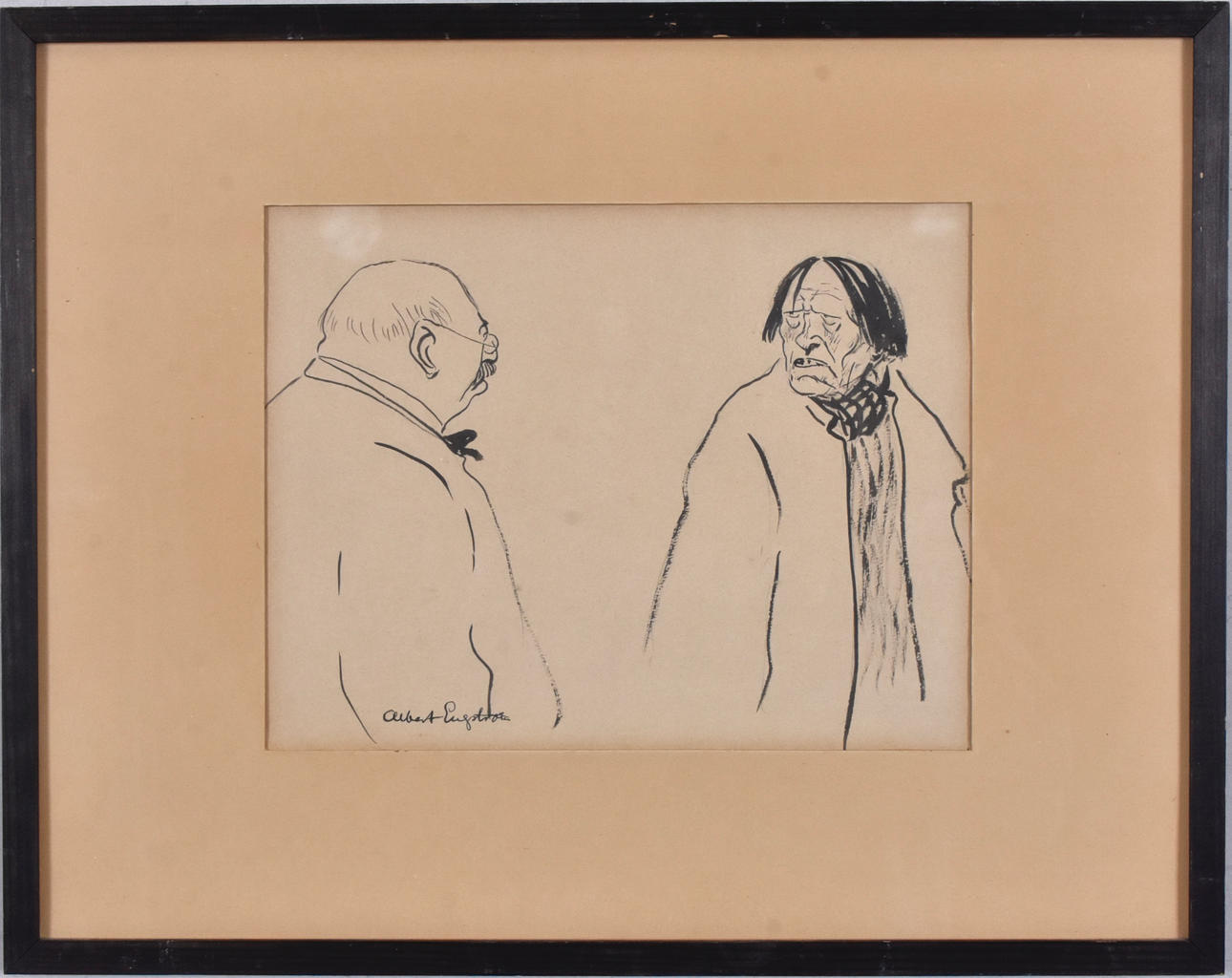 ALBERT ENGSTRÖM. Marker drawing.