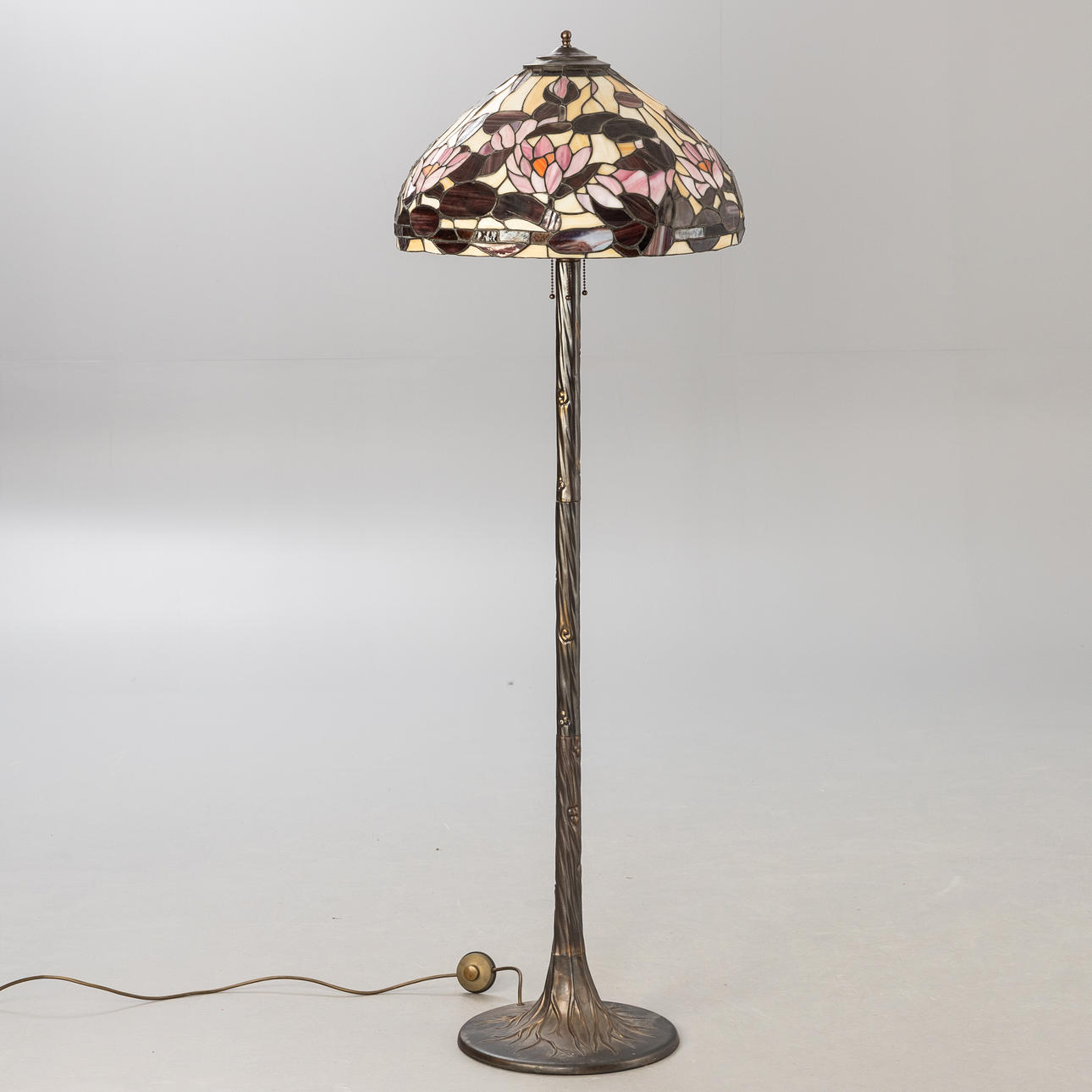 Tiffany stil gulvlampe, 20. Jh.