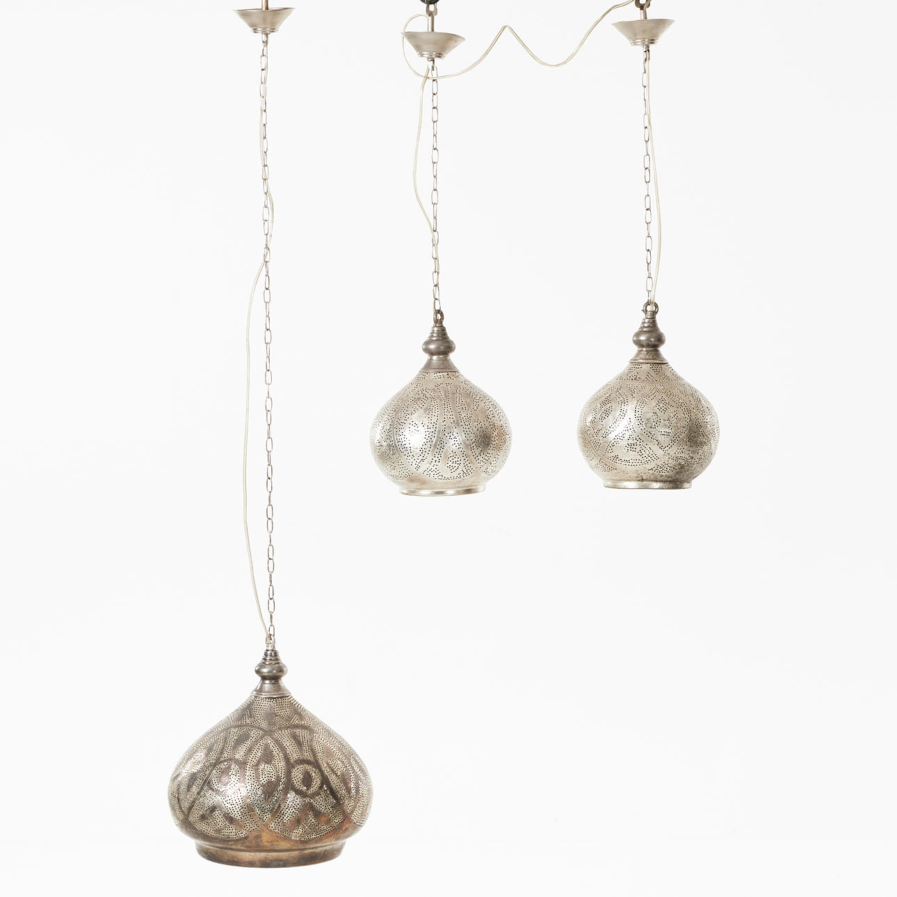 LOFTLAMPER, 2+1, 2000'erne, perforeret metal.