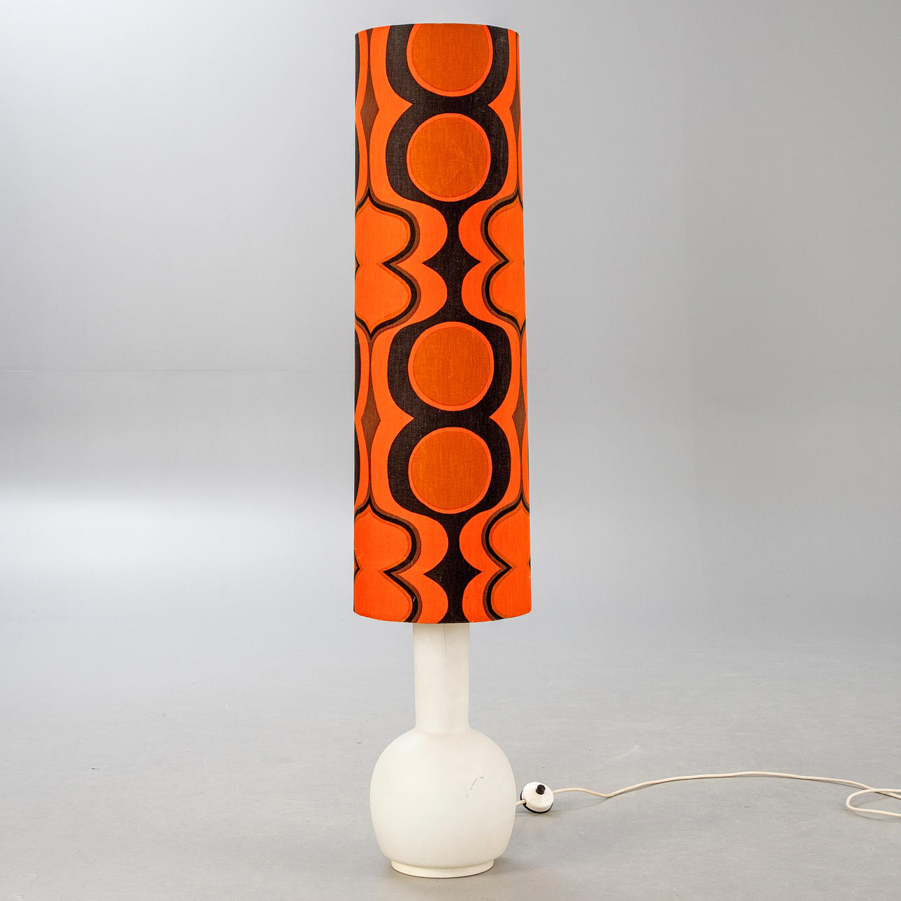 Floor lamp with glass base, 1970s.