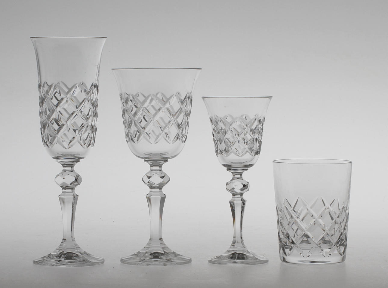 GLASSERVIS, 23 delar, 1900-tal.