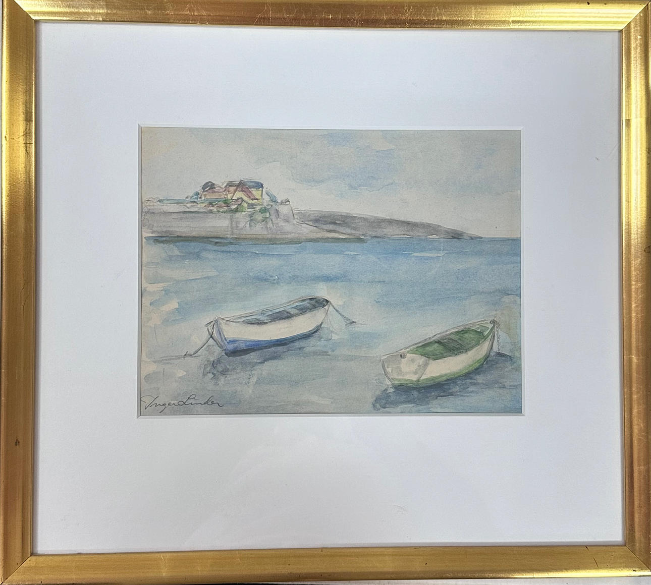 OIDENTIFIERAD KONSTNÄR. Watercolor.