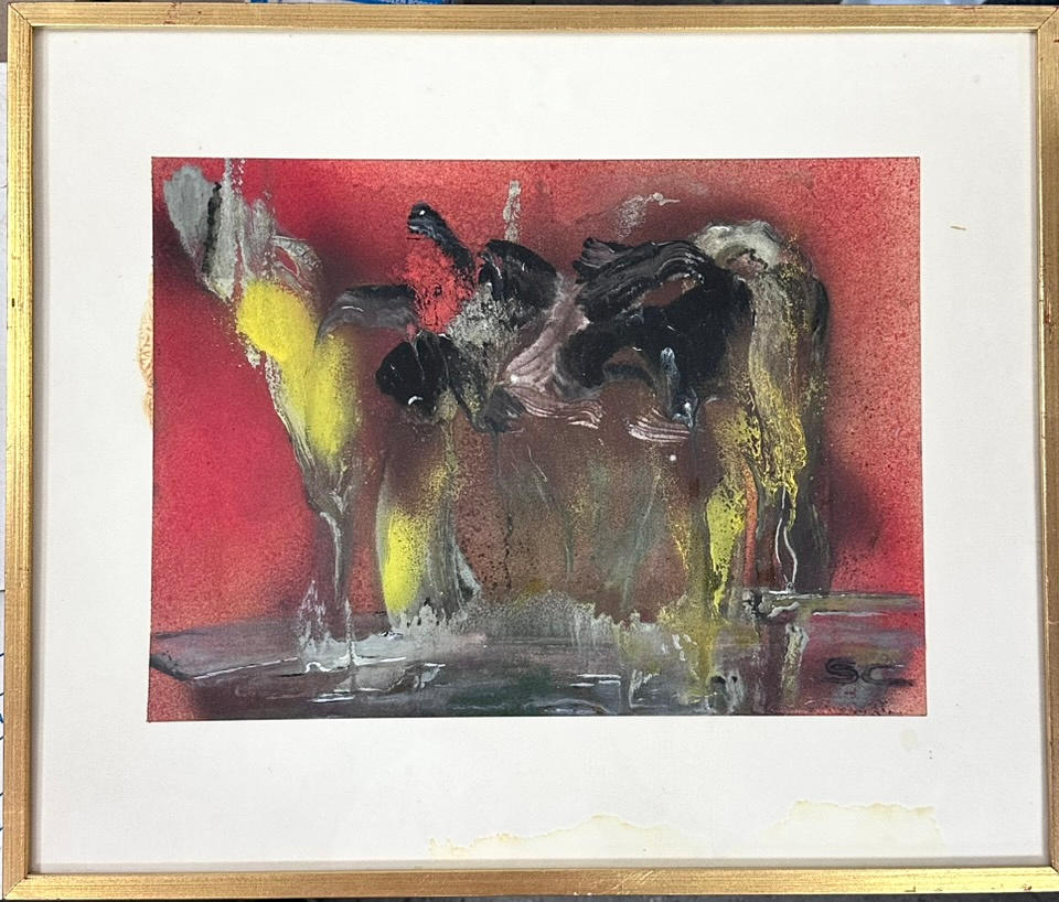 OIDENTIFIERAD KONSTNÄR. Oil on cardboard.