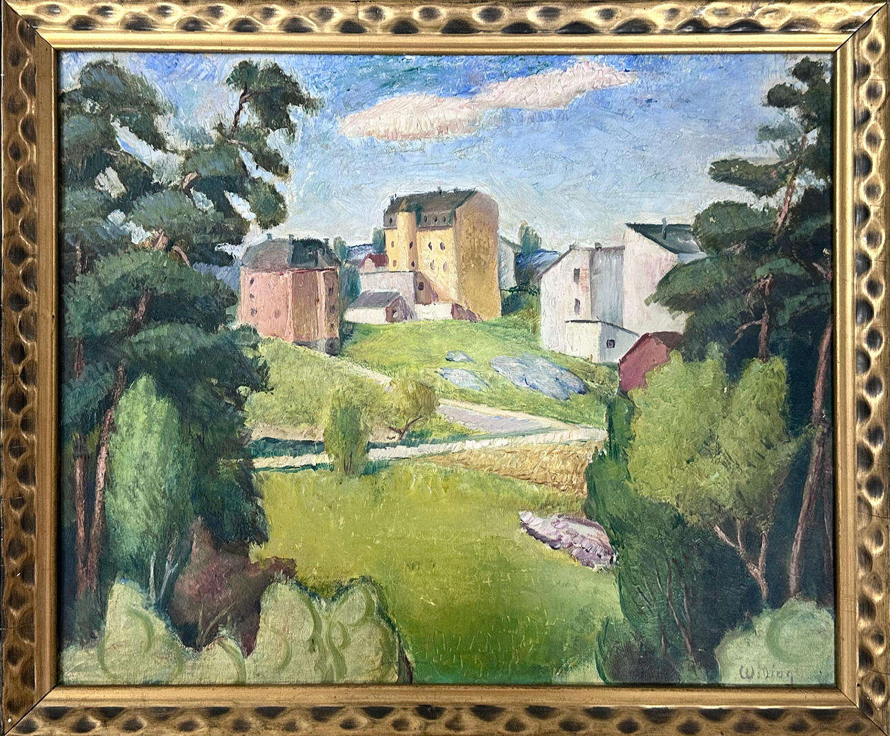 GOTTHARD WIDING. Oil on canvas.