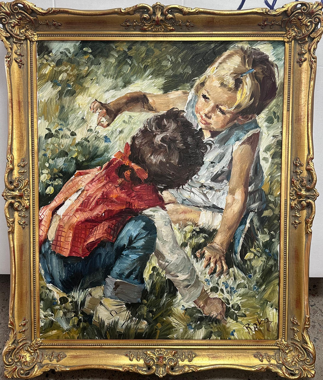 CHARLES ROKA. Oil on canvas.