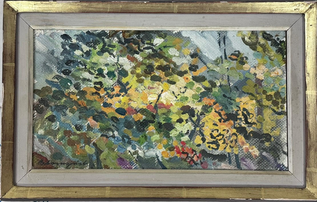 BENGT BLOMQVIST. Öl auf Tafel.