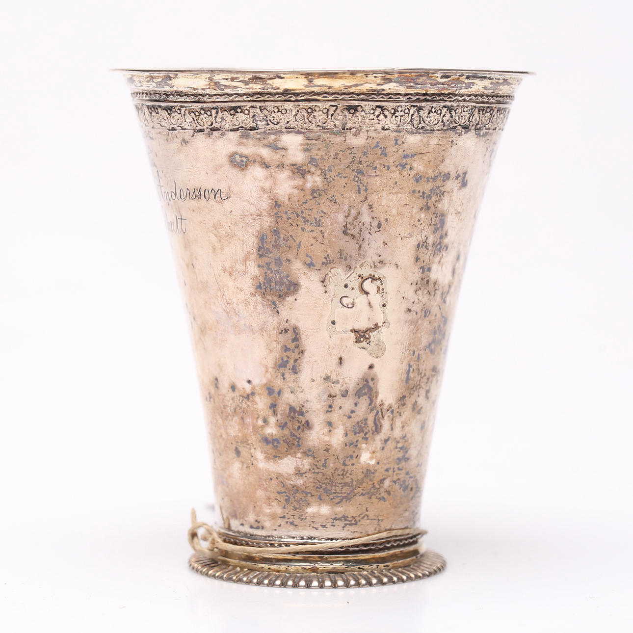 BÆGER, sølv, Carl Ryberg (1740-1771), Linköping.