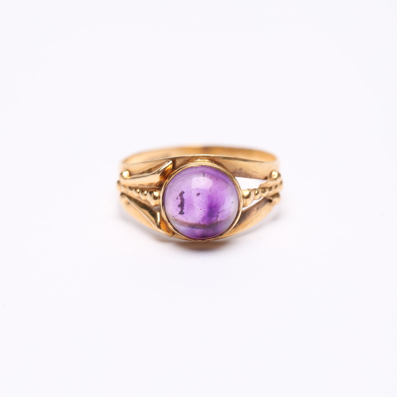RING, with stone, 18k, Gold, weight about 2,1 grams.