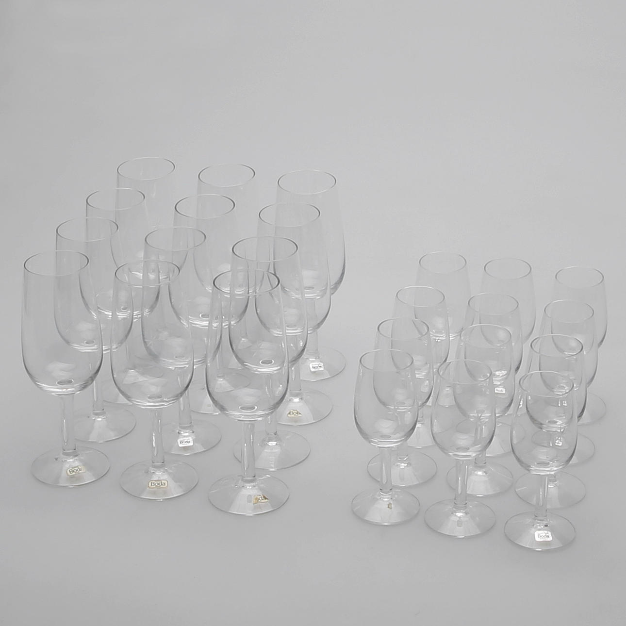 GLASSERVIS 24 delar, "Bouquet" design Signe Persson Melin för Boda.